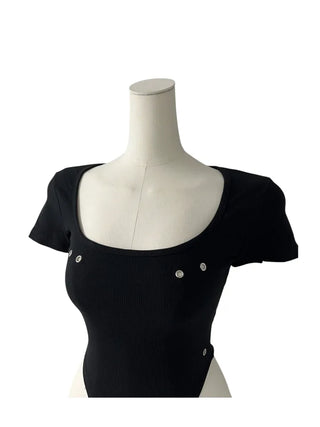 Phantom Semi-cropped Body Suit Short-Sleeved T