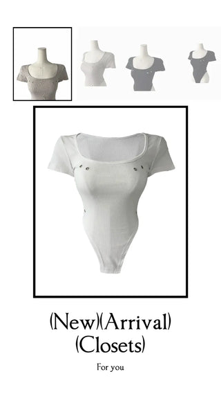 Phantom Semi-cropped Body Suit Short-Sleeved T
