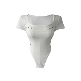 Phantom Semi-cropped Body Suit Short-Sleeved T