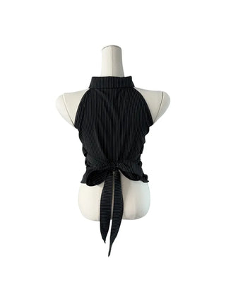 Annes Stripe Pocket Sleeveless Shirt