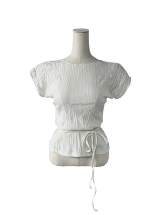 Tsuki Strap Ribboned Blouse