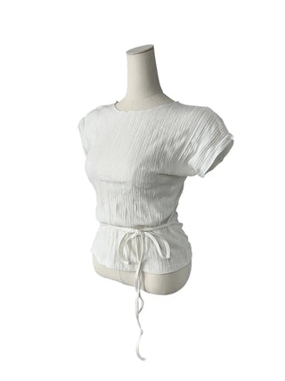 Tsuki Strap Ribboned Blouse