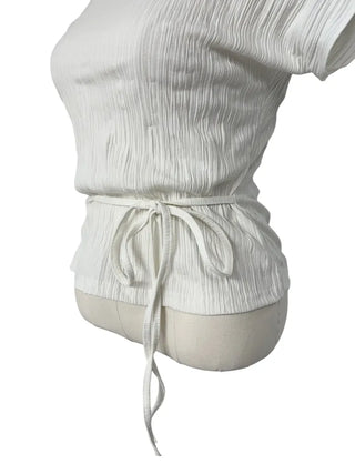 Tsuki Strap Ribboned Blouse
