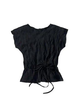 Tsuki Strap Ribboned Blouse