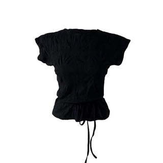 Tsuki Strap Ribboned Blouse