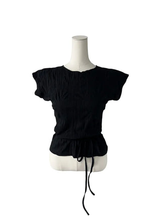 Tsuki Strap Ribboned Blouse