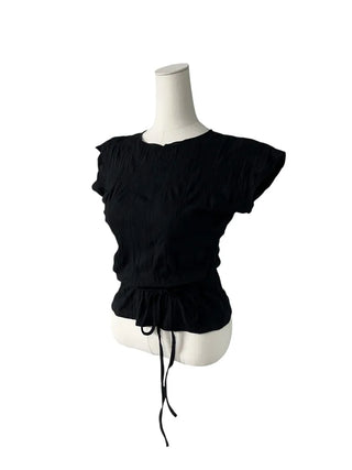Tsuki Strap Ribboned Blouse