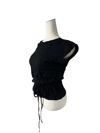 Tsuki Strap Ribboned Blouse