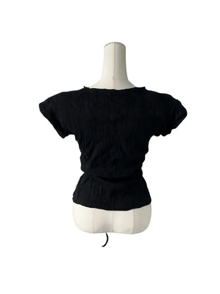 Tsuki Strap Ribboned Blouse