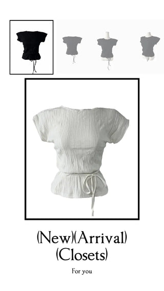 Tsuki Strap Ribboned Blouse