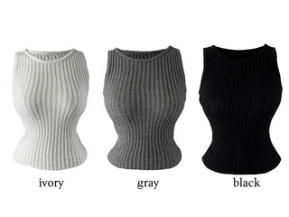 TAR summer top knit sleeveless