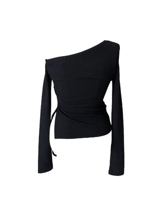 Anka stud off-shoulder T