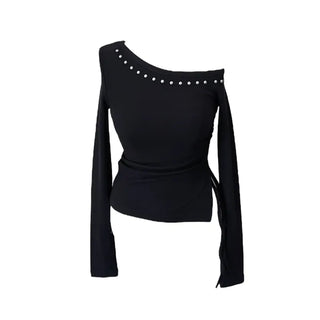 Anka stud off-shoulder T
