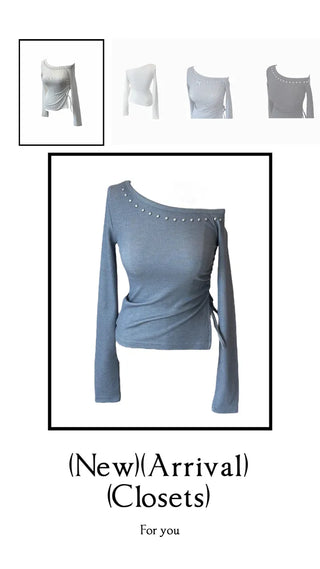 Anka stud off-shoulder T