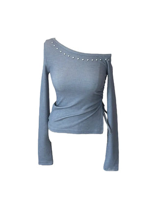 Anka stud off-shoulder T