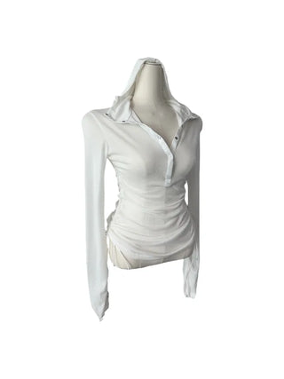 Kima Strap See-Through Long Sleeve T