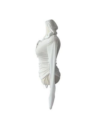 Kima Strap See-Through Long Sleeve T