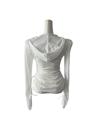 Kima Strap See-Through Long Sleeve T