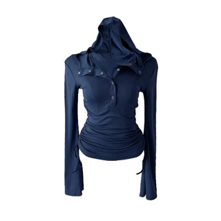 Kima Strap See-Through Long Sleeve T