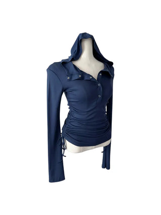 Kima Strap See-Through Long Sleeve T