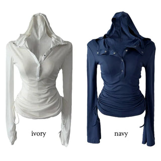 Kima Strap See-Through Long Sleeve T