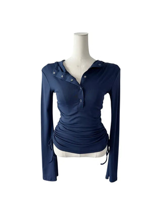 Kima Strap See-Through Long Sleeve T