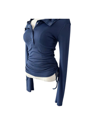 Kima Strap See-Through Long Sleeve T