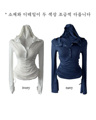 Kima Strap See-Through Long Sleeve T