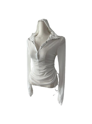 Kima Strap See-Through Long Sleeve T