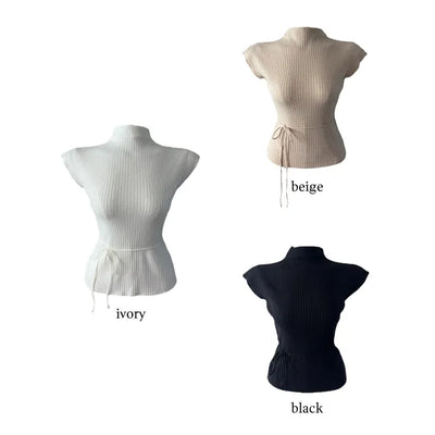 Sharyn string sleeveless knit