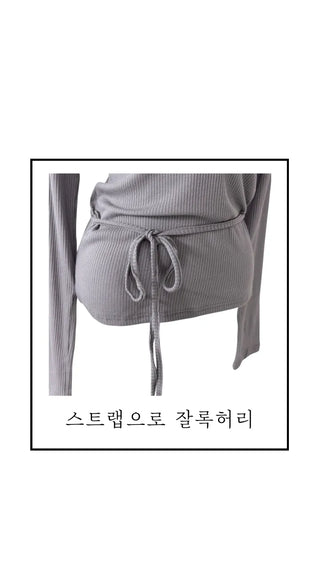Henan Strap Two-Way Long Sleeve T