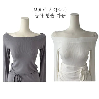 Henan Strap Two-Way Long Sleeve T