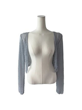 Icing see-through cropped cardigan