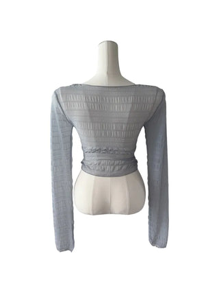 Icing see-through cropped cardigan