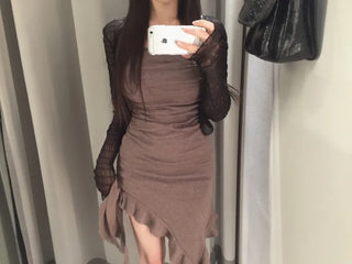Icing see-through cropped cardigan