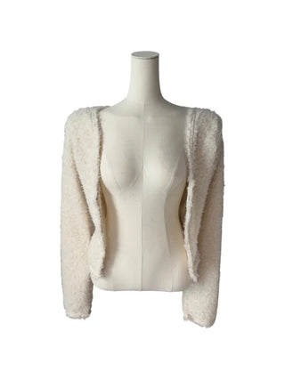 Poodle cute semi-cropped cardigan