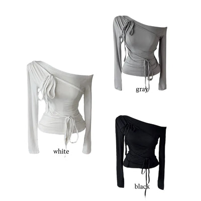 Becky Strap Ribbon Shoulder T