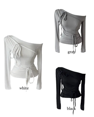 Becky Strap Ribbon Shoulder T