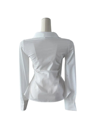 Cheto Tie Long-Sleeved Blouse