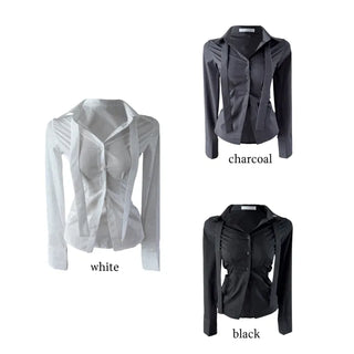 Cheto Tie Long-Sleeved Blouse