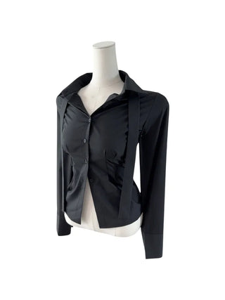 Cheto Tie Long-Sleeved Blouse