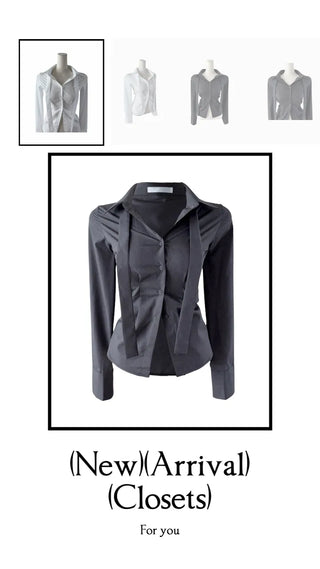Cheto Tie Long-Sleeved Blouse