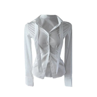 Cheto Tie Long-Sleeved Blouse