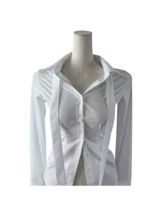 Cheto Tie Long-Sleeved Blouse