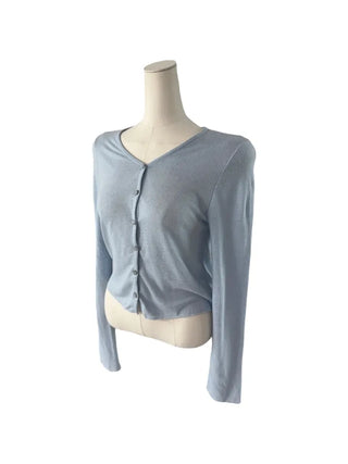 Cotton linen soft cardigan