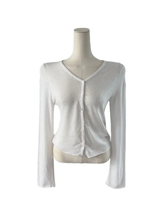 Cotton linen soft cardigan