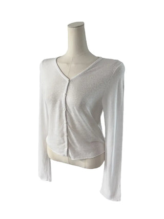 Cotton linen soft cardigan