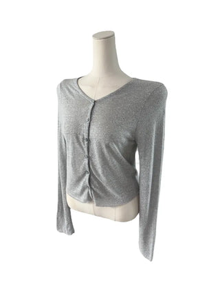 Cotton linen soft cardigan
