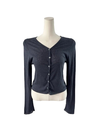 Cotton linen soft cardigan