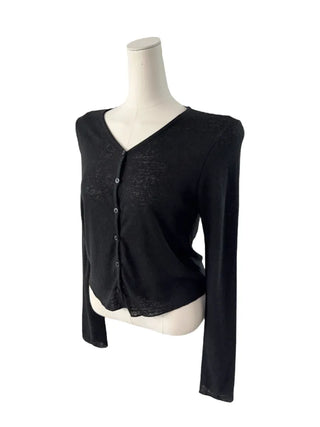 Cotton linen soft cardigan